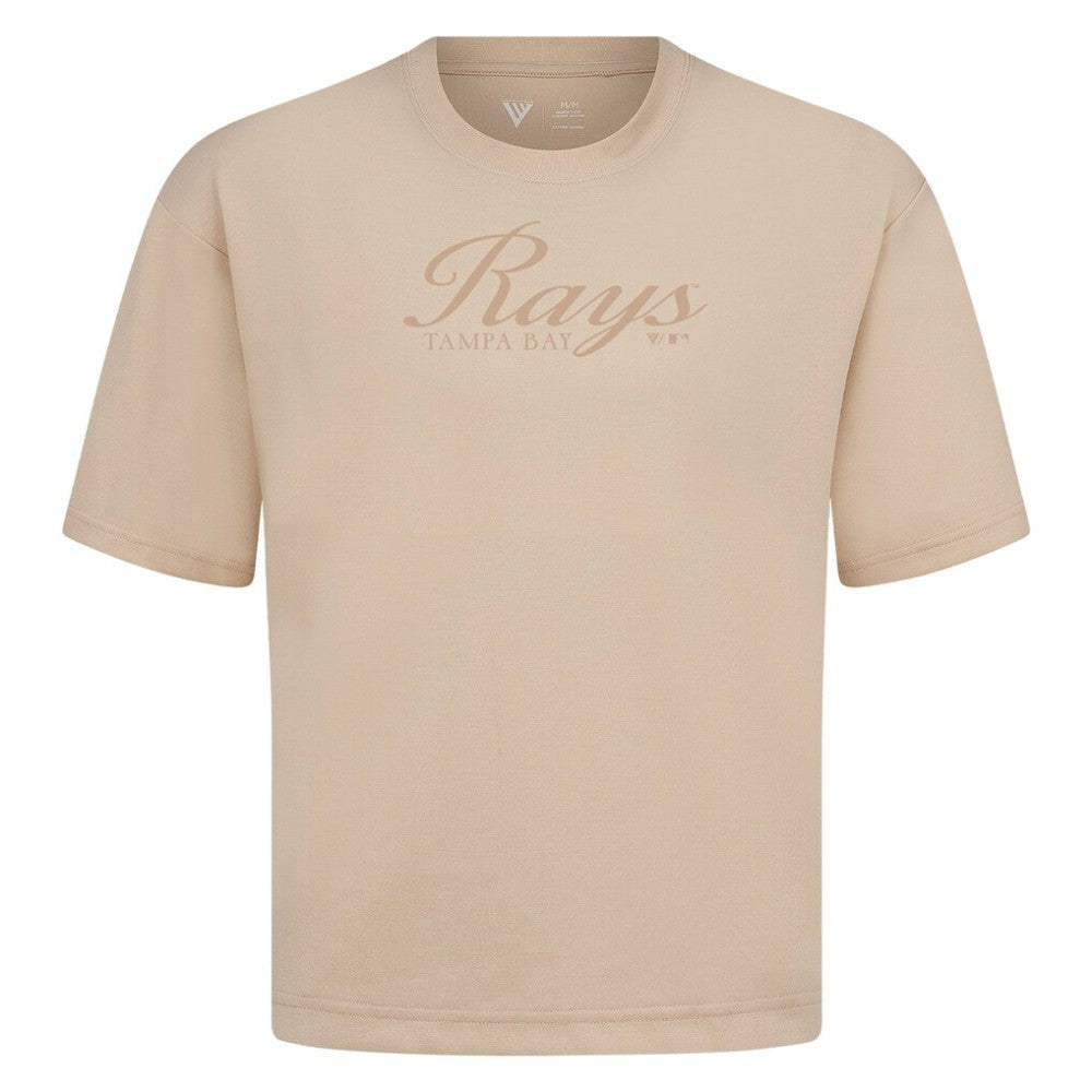 Tampa Bay Rays Levelwear Ethereal Oversized Luxe Signature Knit T-Shirt - MLB