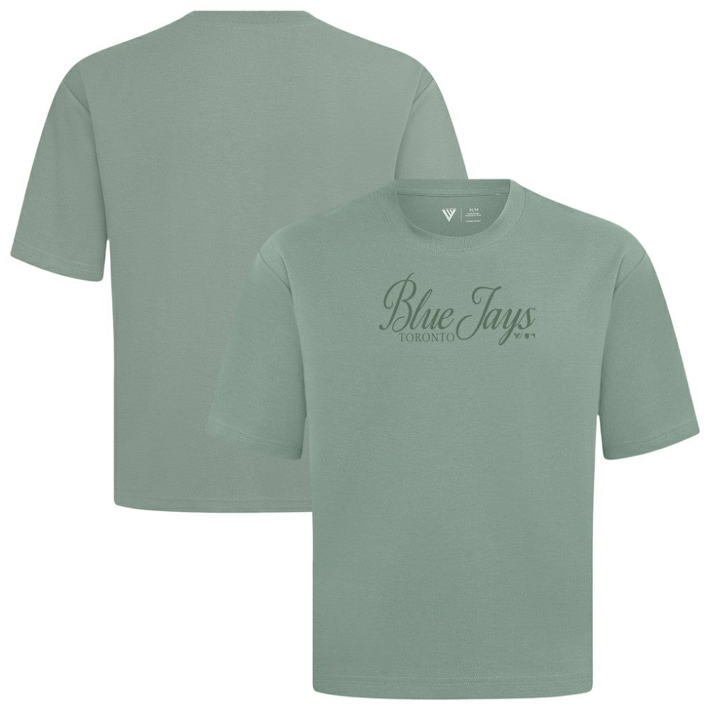 Toronto Blue Jays Levelwear Ethereal Oversized Luxe Signature Knit T-Shirt - MLB