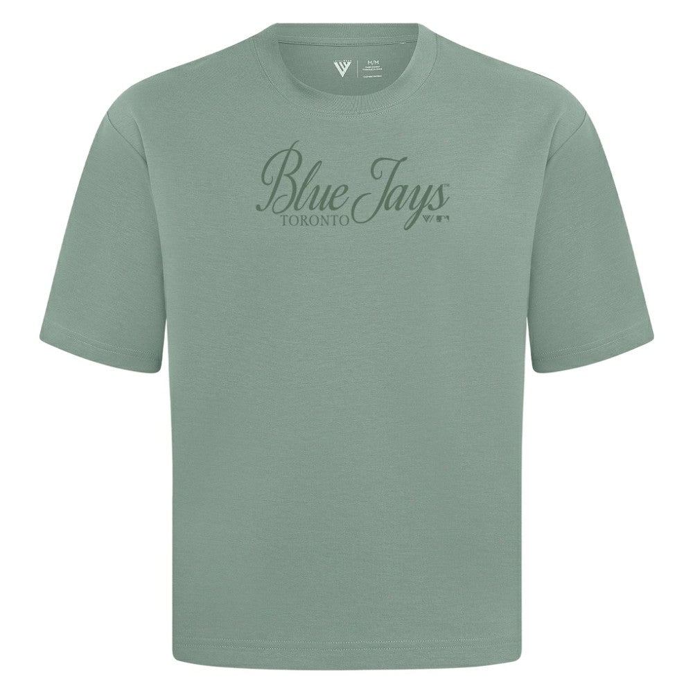 Toronto Blue Jays Levelwear Ethereal Oversized Luxe Signature Knit T-Shirt - MLB