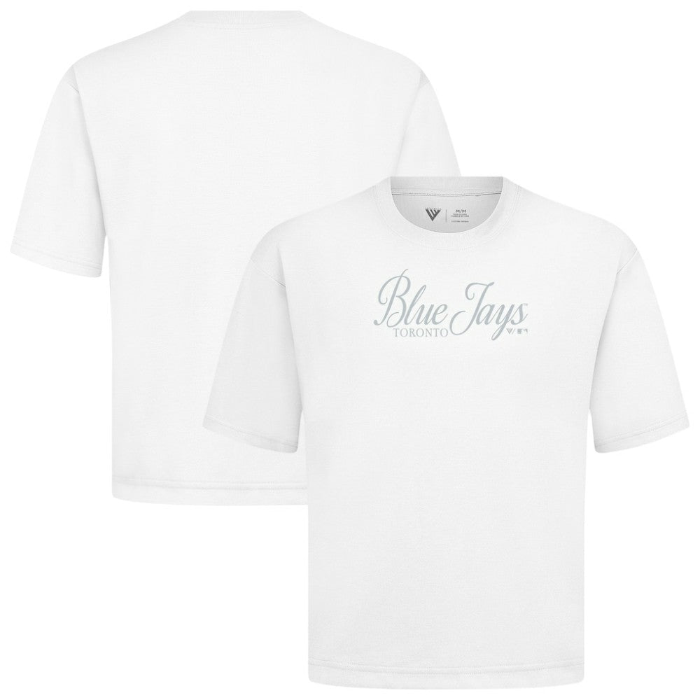 Toronto Blue Jays Levelwear Ethereal Oversized Luxe Signature Knit T-Shirt - MLB