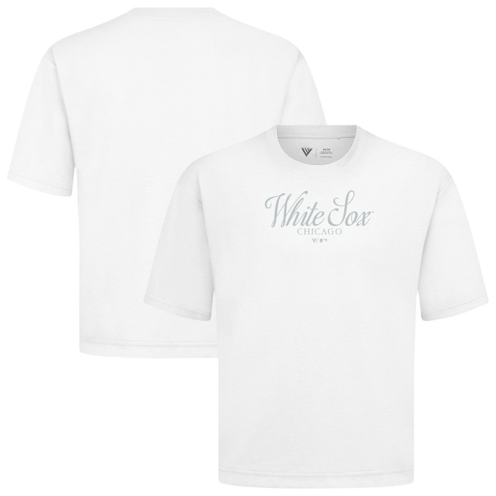 Chicago White Sox Levelwear Ethereal Oversized Luxe Signature Knit T-Shirt - MLB