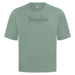 Cleveland Guardians Levelwear Ethereal Oversized Luxe Signature Knit T-Shirt - MLB