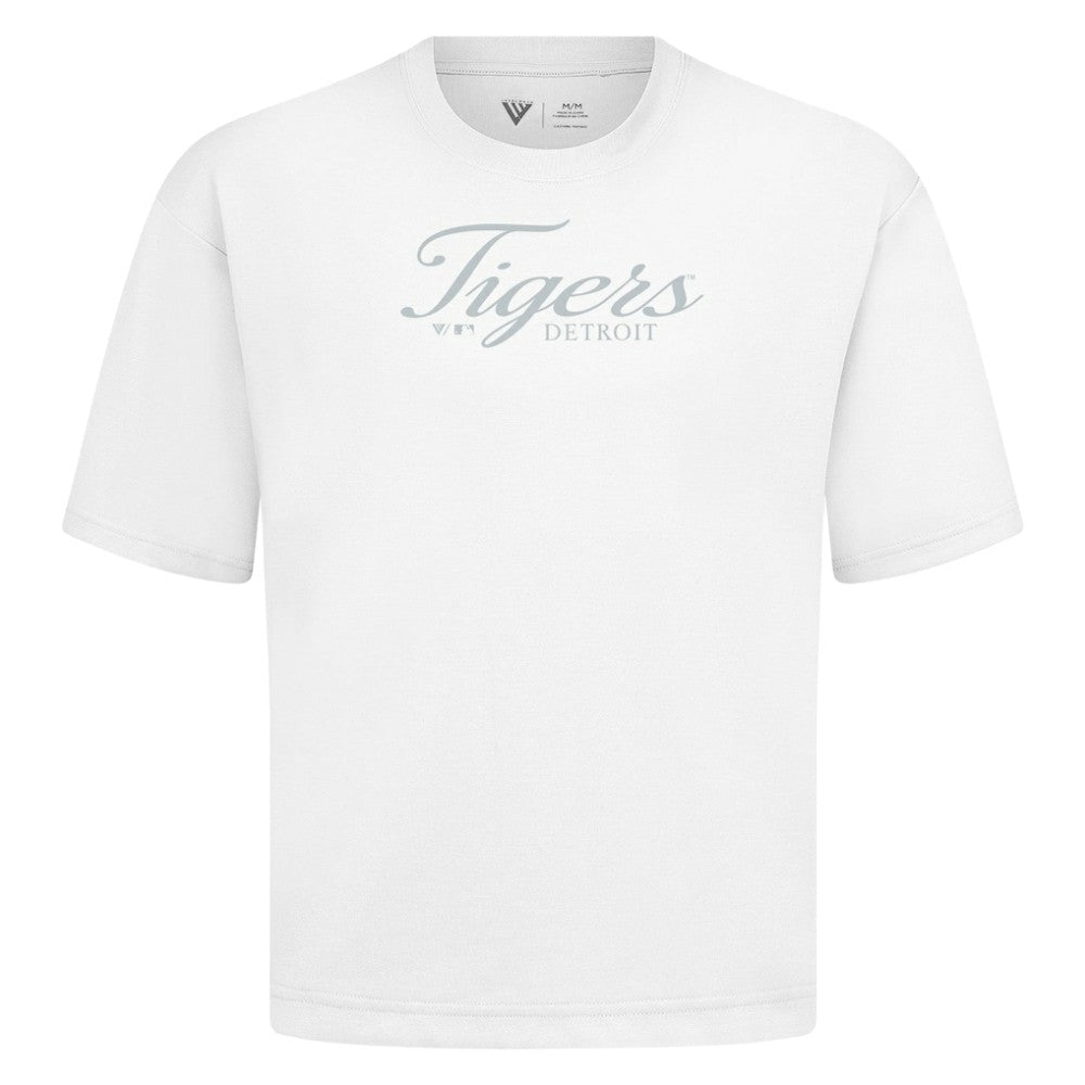 Detroit Tigers Levelwear Ethereal Oversized Luxe Signature Knit T-Shirt - MLB