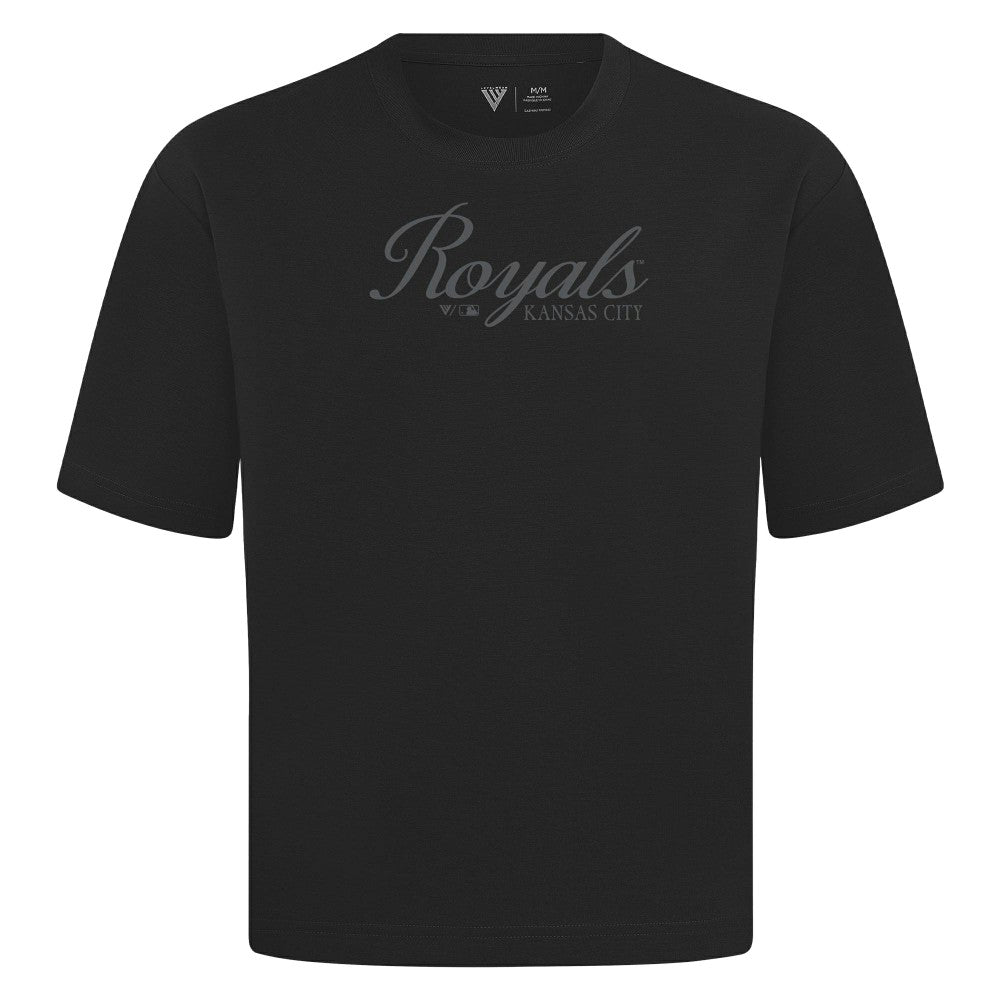 Kansas City Royals Levelwear Ethereal Oversized Luxe Signature Knit T-Shirt - MLB