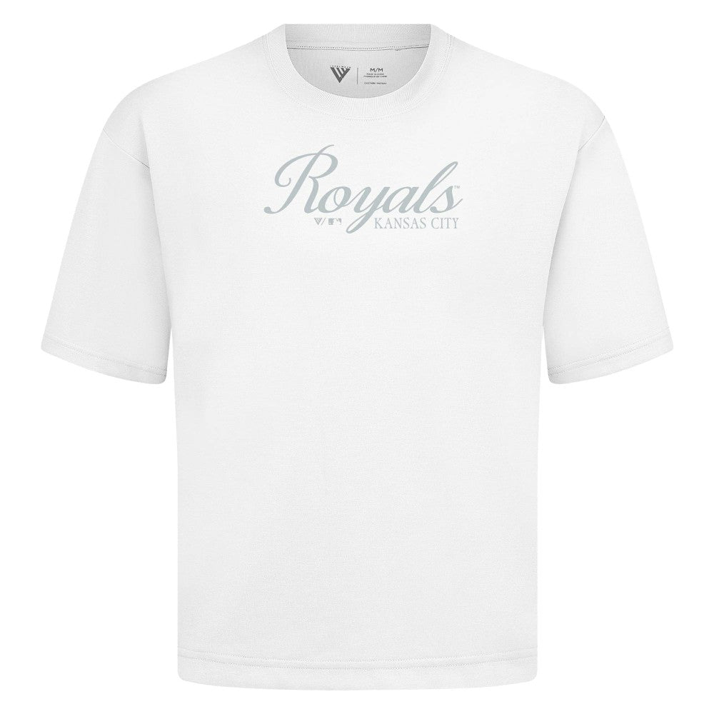 Kansas City Royals Levelwear Ethereal Oversized Luxe Signature Knit T-Shirt - MLB