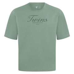 Minnesota Twins Levelwear Ethereal Oversized Luxe Signature Knit T-Shirt - MLB