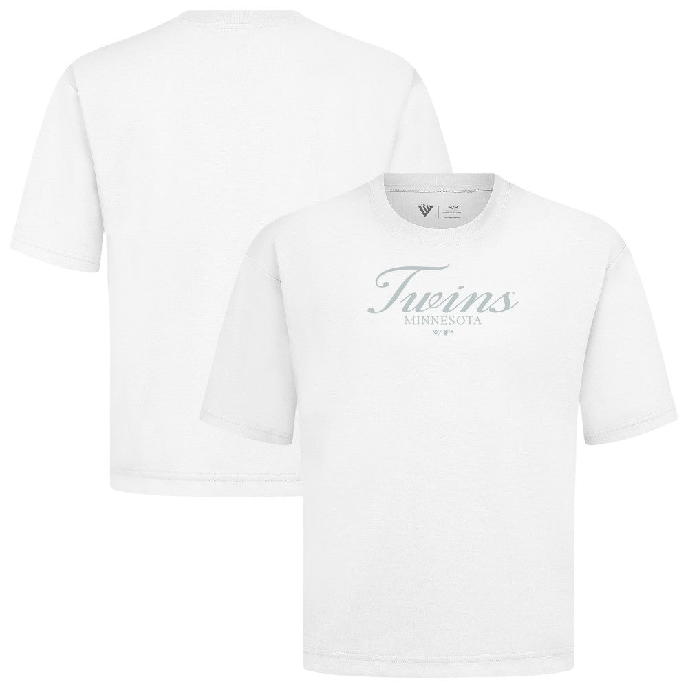 Minnesota Twins Levelwear Ethereal Oversized Luxe Signature Knit T-Shirt - MLB