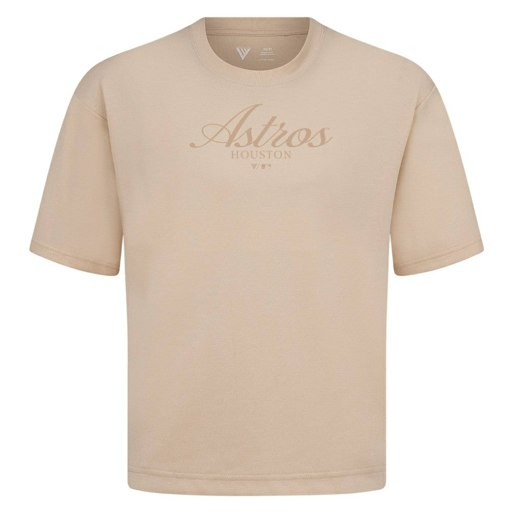 Houston Astros Levelwear Ethereal Oversized Luxe Signature Knit T-Shirt - MLB