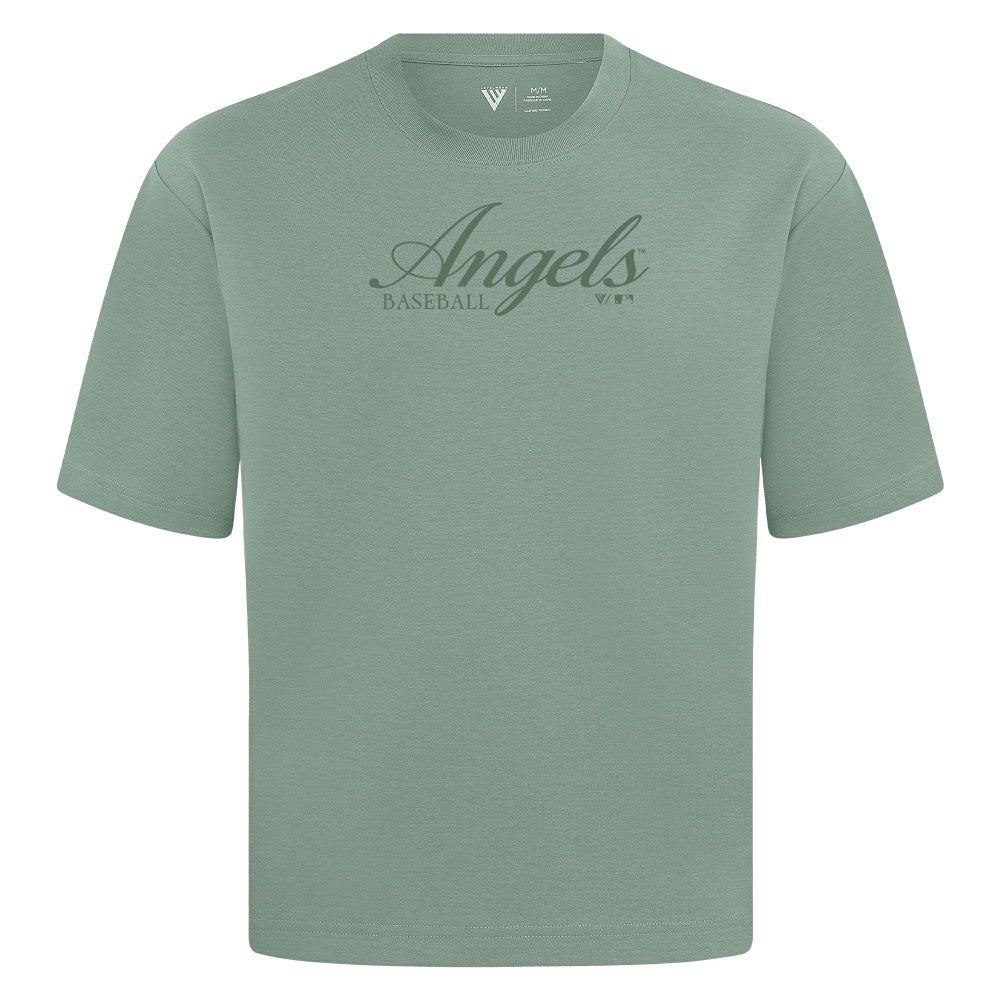 Los Angeles Angels Levelwear Ethereal Oversized Luxe Signature Knit T-Shirt - MLB