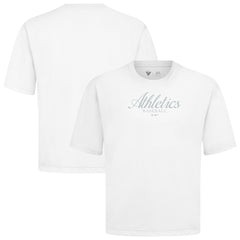 Athletics Levelwear Ethereal Oversized Luxe Signature Knit T-Shirt - MLB