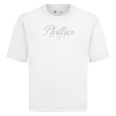 Philadelphia Phillies Levelwear Ethereal Oversized Luxe Signature Knit T-Shirt - MLB