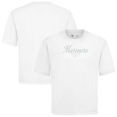 Seattle Mariners Levelwear Ethereal Oversized Luxe Signature Knit T-Shirt - MLB