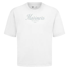 Seattle Mariners Levelwear Ethereal Oversized Luxe Signature Knit T-Shirt - MLB