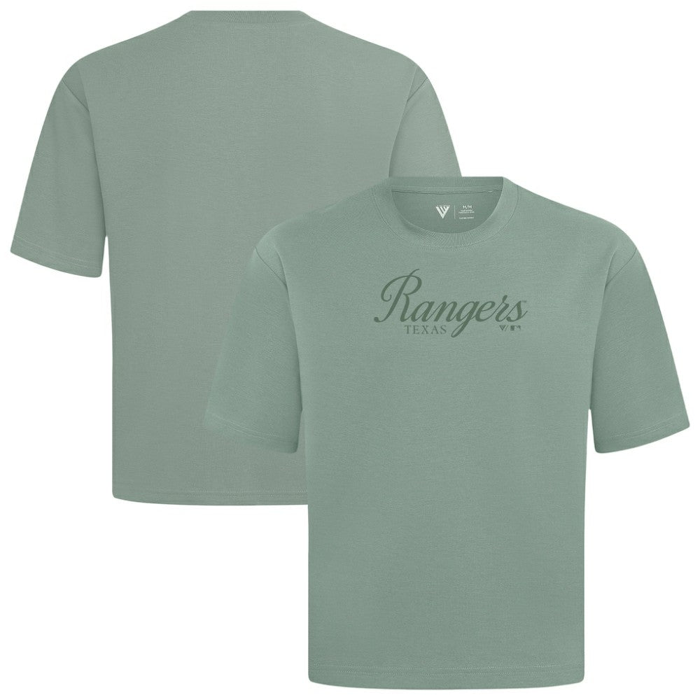 Texas Rangers Levelwear Ethereal Oversized Luxe Signature Knit T-Shirt - MLB