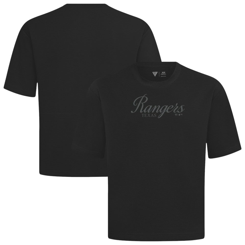 Texas Rangers Levelwear Ethereal Oversized Luxe Signature Knit T-Shirt - MLB