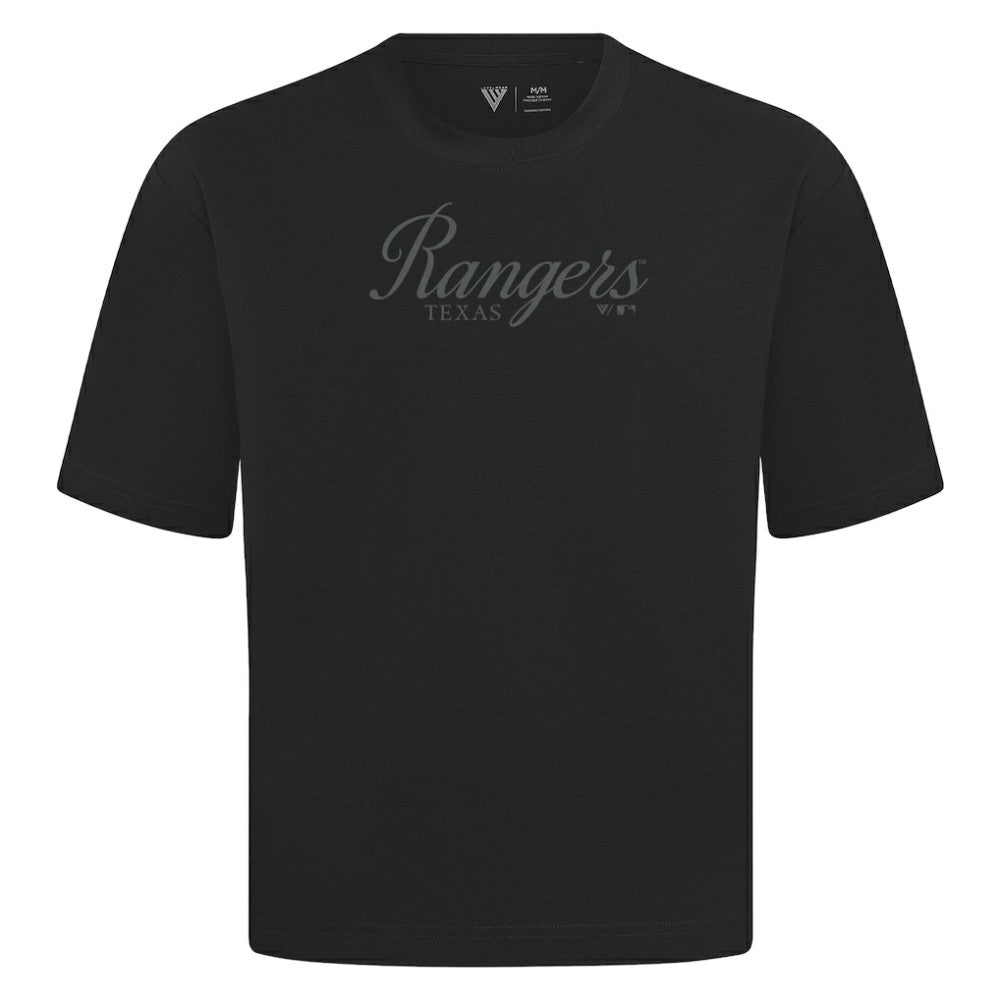 Texas Rangers Levelwear Ethereal Oversized Luxe Signature Knit T-Shirt - MLB
