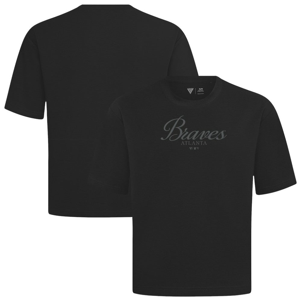 Atlanta Braves Levelwear Ethereal Oversized Luxe Signature Knit T-Shirt - MLB