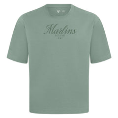 Miami Marlins Levelwear Ethereal Oversized Luxe Signature Knit T-Shirt - MLB