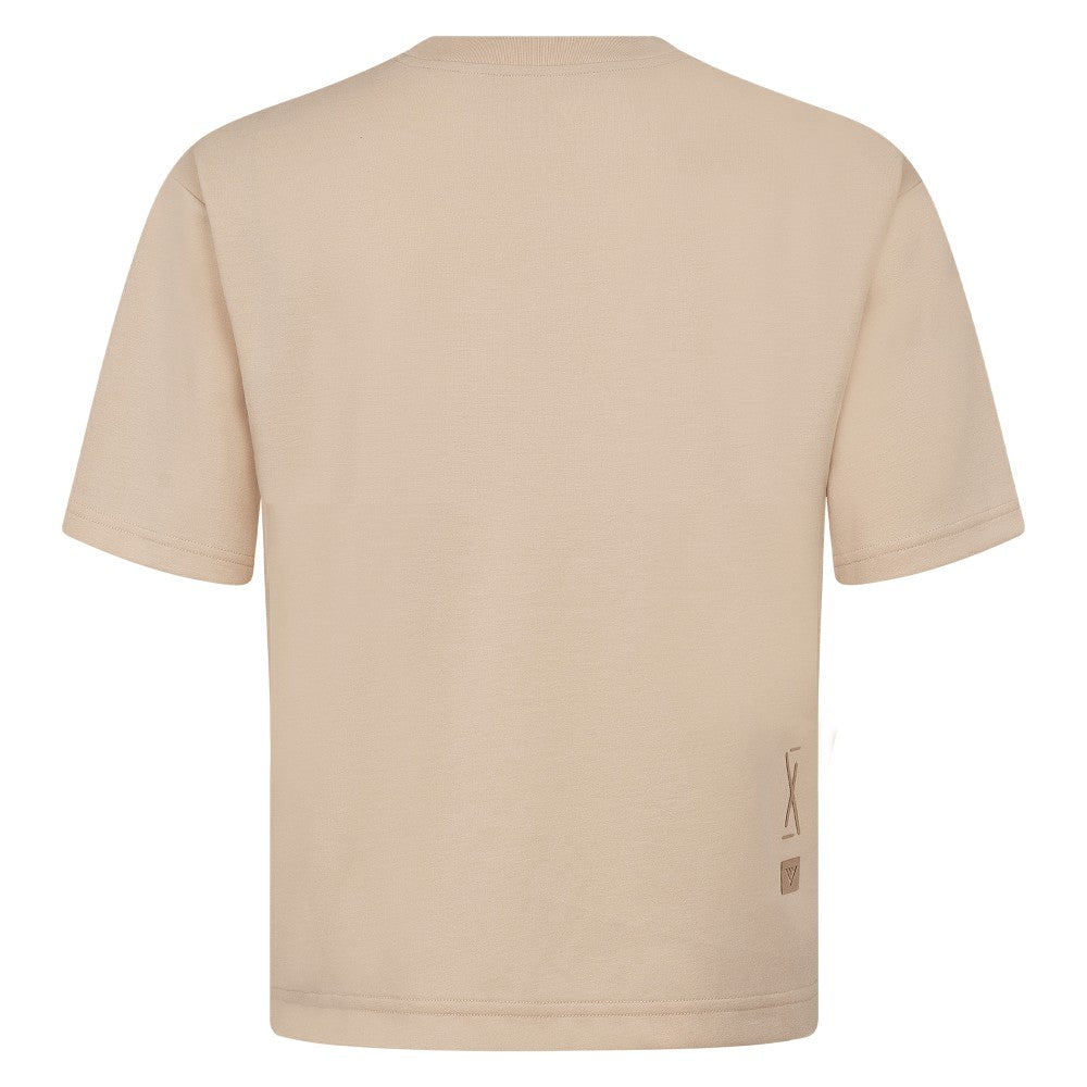 Cincinnati Reds Levelwear Ethereal Oversized Luxe Signature Knit T-Shirt - MLB