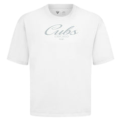 Chicago Cubs Levelwear Ethereal Oversized Luxe Signature Knit T-Shirt - MLB