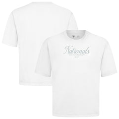 Washington Nationals Levelwear Ethereal Oversized Luxe Signature Knit T-Shirt - MLB