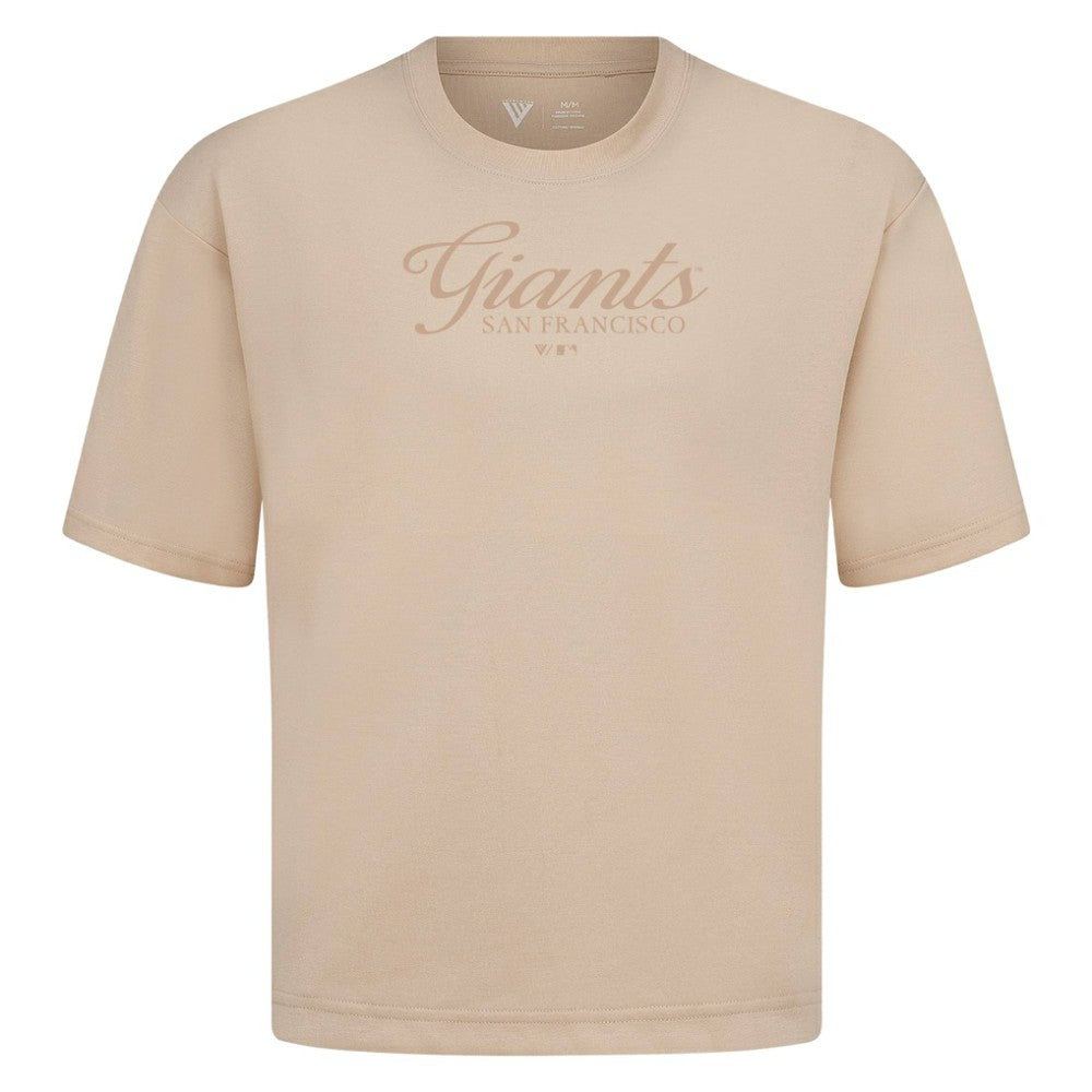 San Francisco Giants Levelwear Ethereal Oversized Luxe Signature Knit T-Shirt - MLB