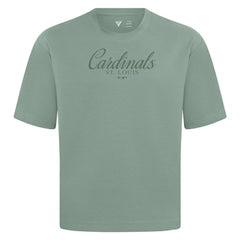 St. Louis Cardinals Levelwear Ethereal Oversized Luxe Signature Knit T-Shirt - MLB