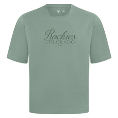 Colorado Rockies Levelwear Ethereal Oversized Luxe Signature Knit T-Shirt - MLB