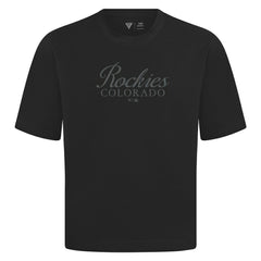 Colorado Rockies Levelwear Ethereal Oversized Luxe Signature Knit T-Shirt - MLB