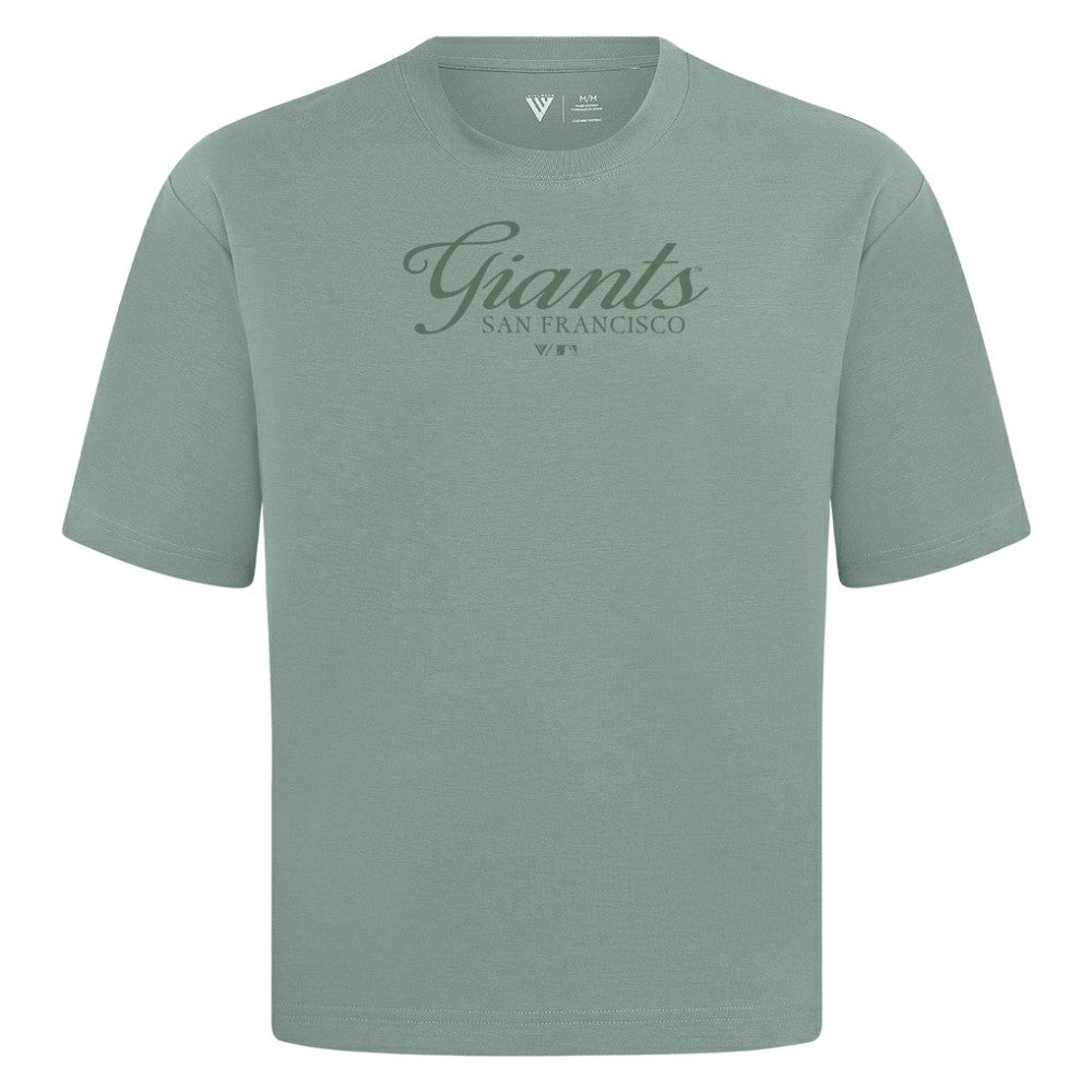 San Francisco Giants Levelwear Ethereal Oversized Luxe Signature Knit T-Shirt - MLB