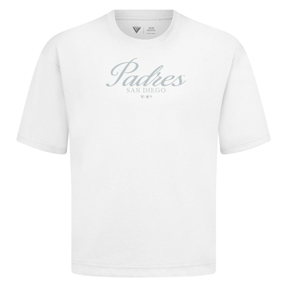 San Diego Padres Levelwear Ethereal Oversized Luxe Signature Knit T-Shirt - MLB
