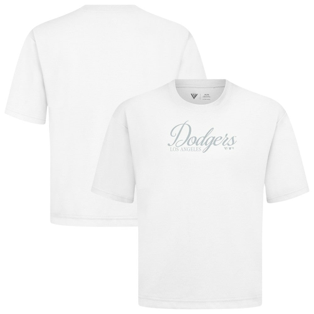 Los Angeles Dodgers Levelwear Ethereal Oversized Luxe Signature Knit T-Shirt - MLB