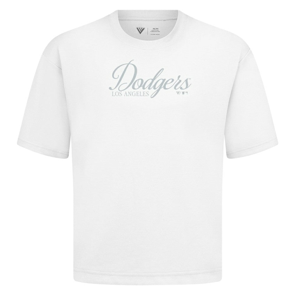 Los Angeles Dodgers Levelwear Ethereal Oversized Luxe Signature Knit T-Shirt - MLB