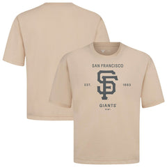 San Francisco Giants Levelwear Crossway Oversized Luxe Signature Knit T-Shirt - MLB
