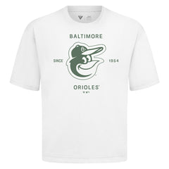 Baltimore Orioles Levelwear Crossway Oversized Luxe Signature Knit T-Shirt - MLB