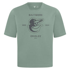 Baltimore Orioles Levelwear Crossway Oversized Luxe Signature Knit T-Shirt - MLB