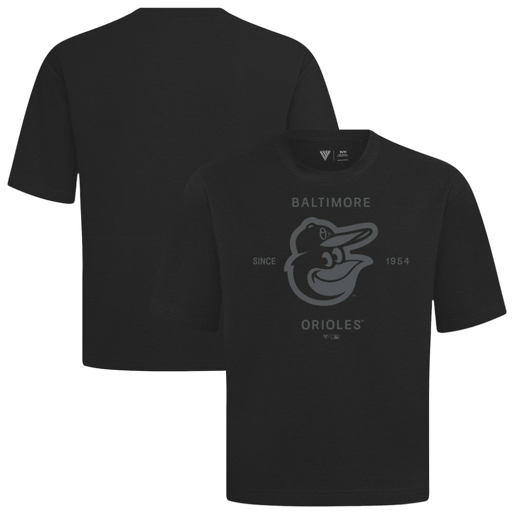 Baltimore Orioles Levelwear Crossway Oversized Luxe Signature Knit T-Shirt - MLB
