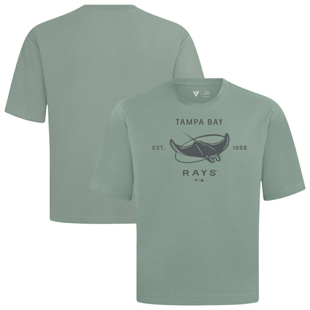 Tampa Bay Rays Levelwear Crossway Oversized Luxe Signature Knit T-Shirt - MLB