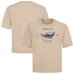 Tampa Bay Rays Levelwear Crossway Oversized Luxe Signature Knit T-Shirt - MLB