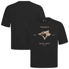 Toronto Blue Jays Levelwear Crossway Oversized Luxe Signature Knit T-Shirt - MLB