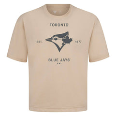 Toronto Blue Jays Levelwear Crossway Oversized Luxe Signature Knit T-Shirt - MLB
