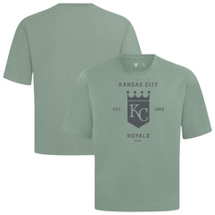 Kansas City Royals Levelwear Crossway Oversized Luxe Signature Knit T-Shirt - MLB