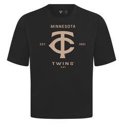 Minnesota Twins Levelwear Crossway Oversized Luxe Signature Knit T-Shirt - MLB