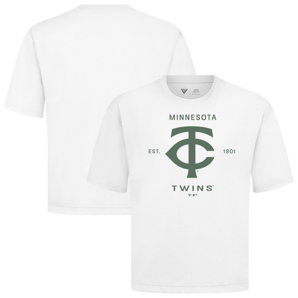 Minnesota Twins Levelwear Crossway Oversized Luxe Signature Knit T-Shirt - MLB
