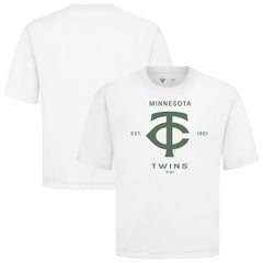 Minnesota Twins Levelwear Crossway Oversized Luxe Signature Knit T-Shirt - MLB
