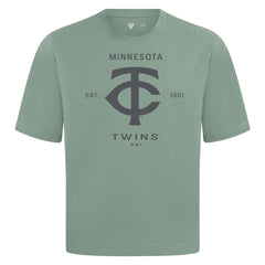 Minnesota Twins Levelwear Crossway Oversized Luxe Signature Knit T-Shirt - MLB