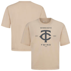 Minnesota Twins Levelwear Crossway Oversized Luxe Signature Knit T-Shirt - MLB