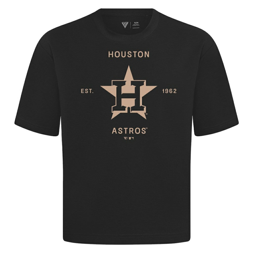 Houston Astros Levelwear Crossway Oversized Luxe Signature Knit T-Shirt - MLB