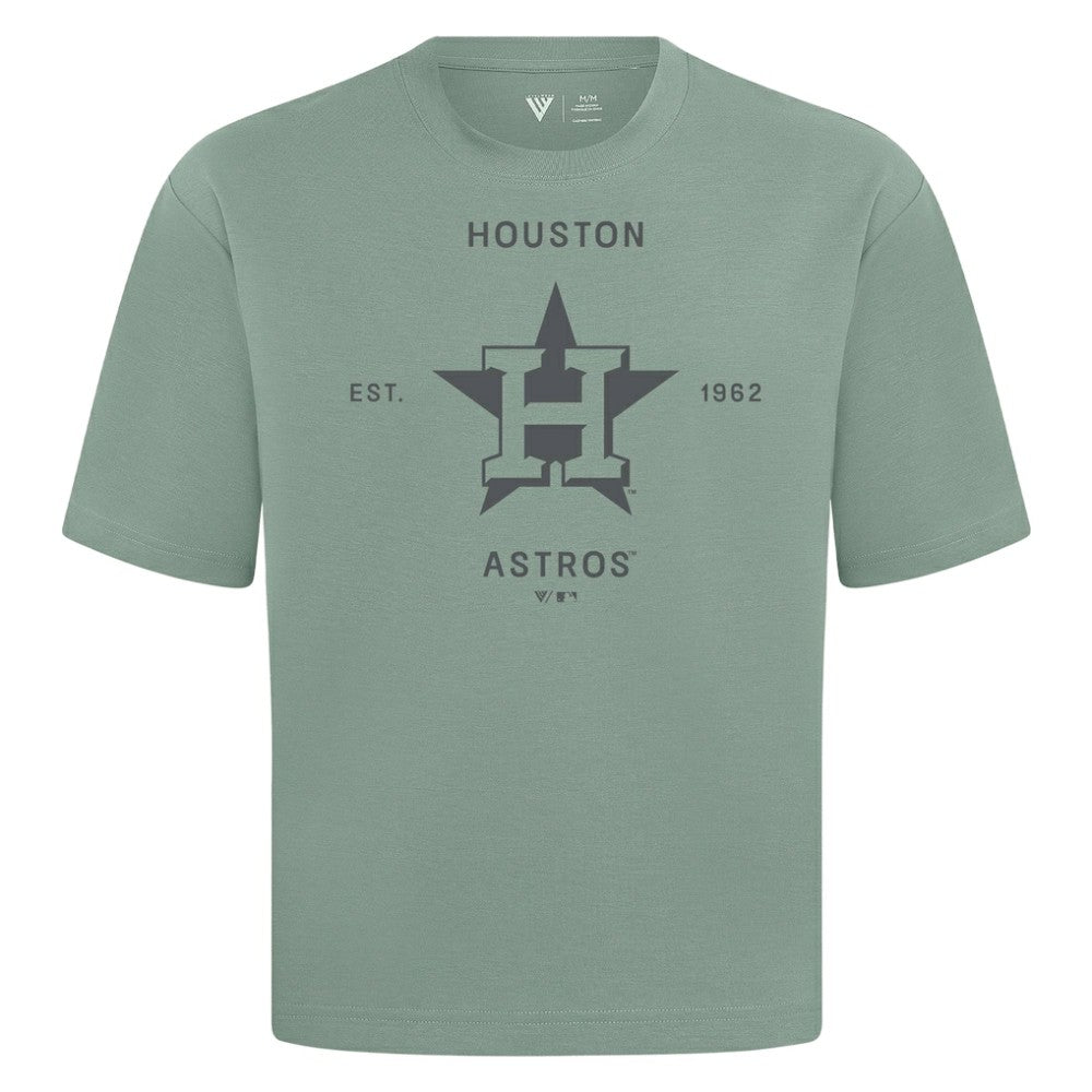 Houston Astros Levelwear Crossway Oversized Luxe Signature Knit T-Shirt - MLB
