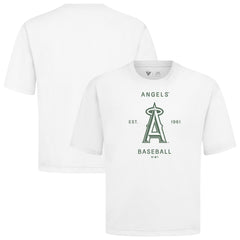 Los Angeles Angels Levelwear Crossway Oversized Luxe Signature Knit T-Shirt - MLB